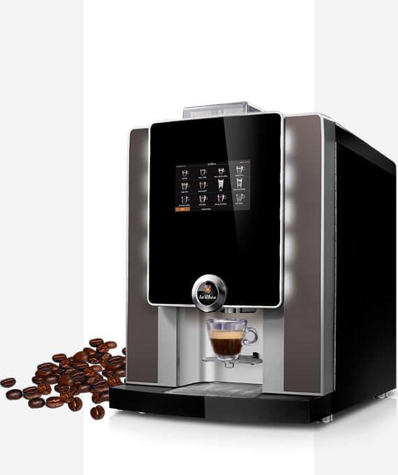 machine jura avec grains de cafés